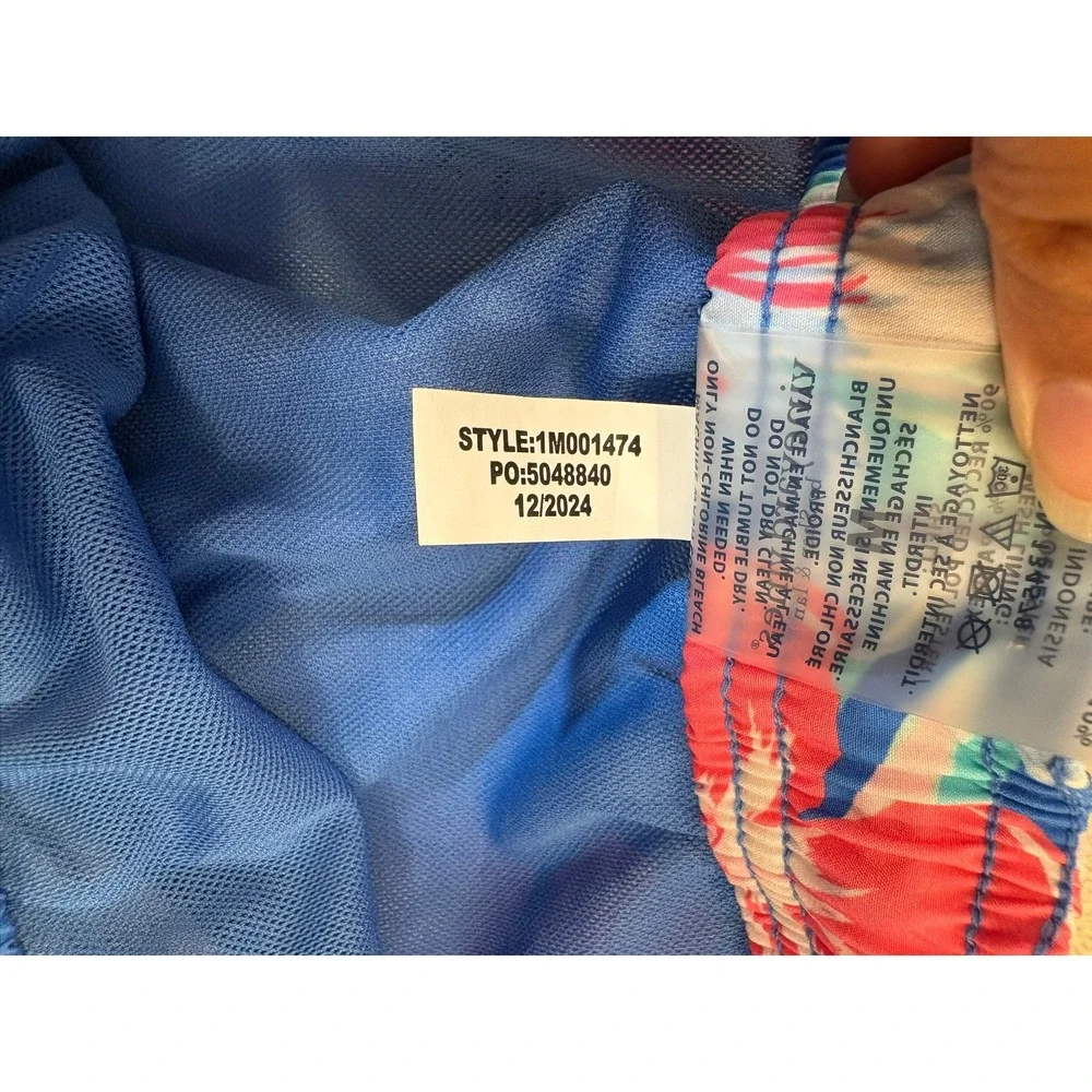Vineyard Vines Chappy Swim Trunks Men Medium Floral  Multicolor 7